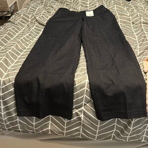 Zara NWT trouser denim look pants